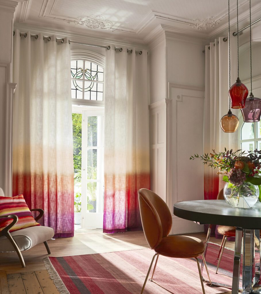 Ombre curtains from the Clarissa Hulse collection.