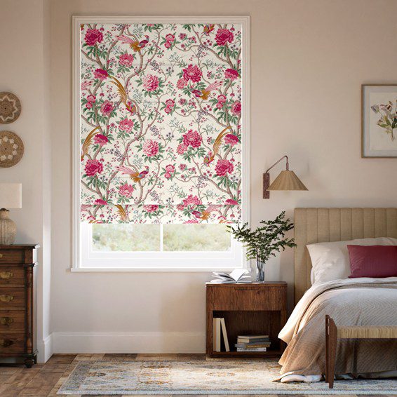 Liberty Elysian Paradise Fuchsia Roman Blind