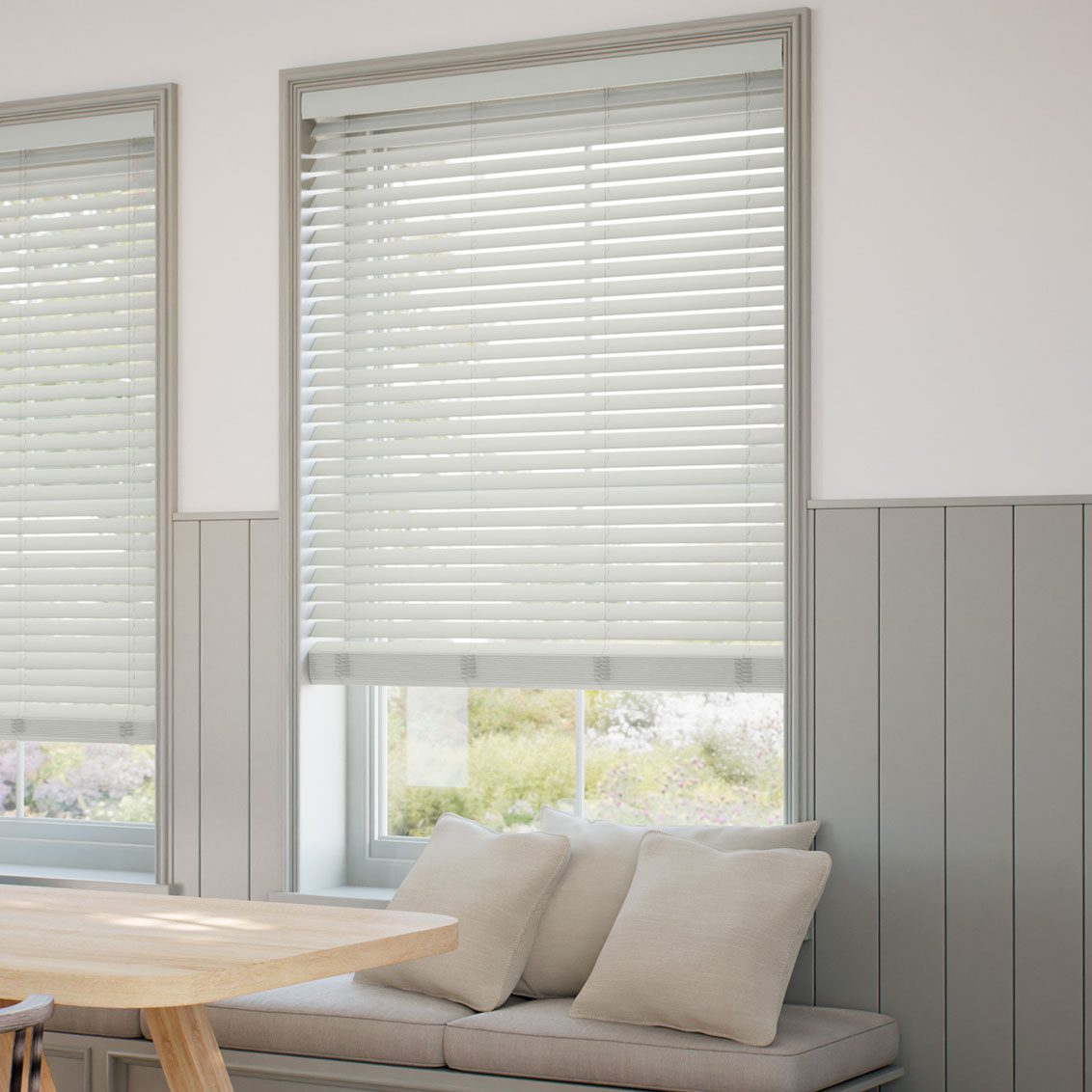 Etherea Cordless Brume Wooden Blind - 50mm Slat